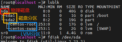 LVM 的层级